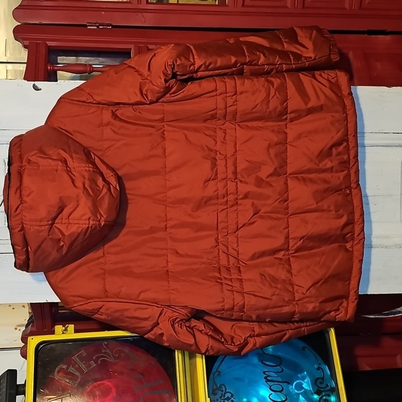 NWT Whales Tail Performance Outerwear Girls Burnt Orange Hooded Puffer Jacket M - Picture 2 of 7